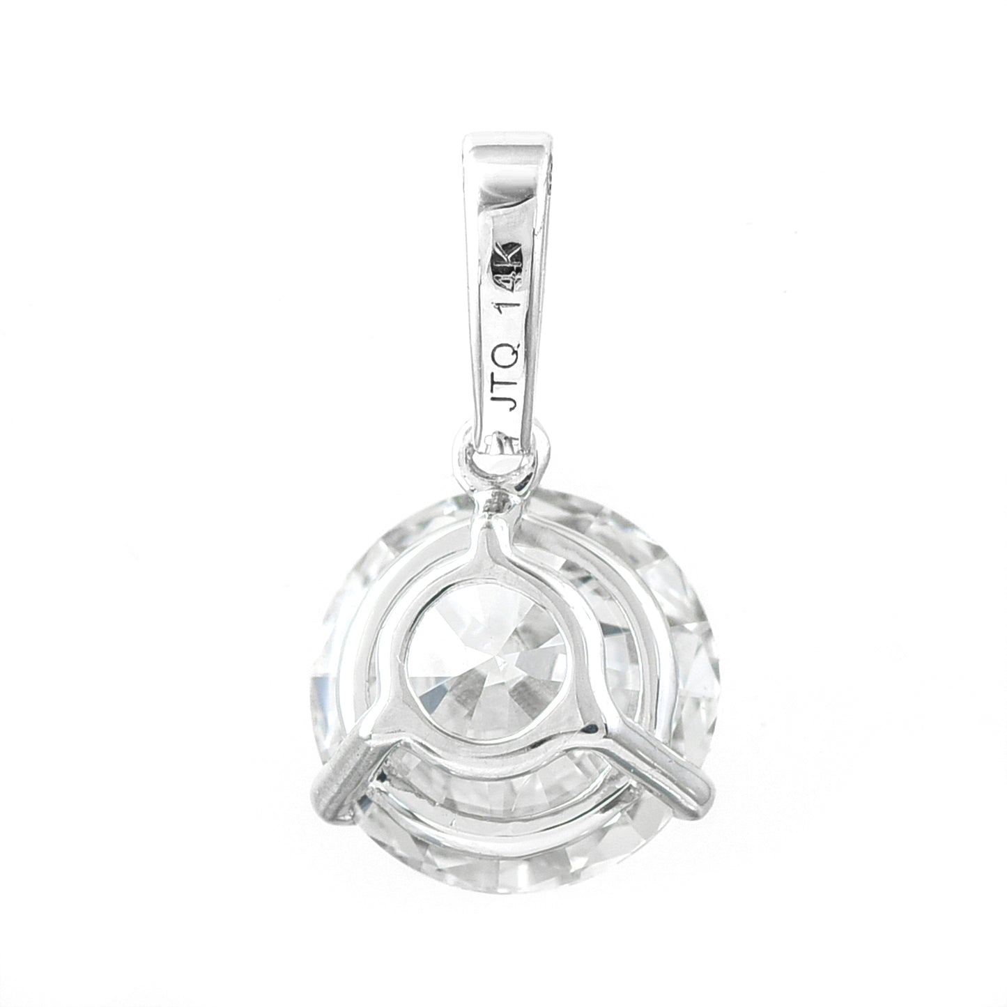 2.06 Carats Lab Grown Diamond 14K Gold Pendant