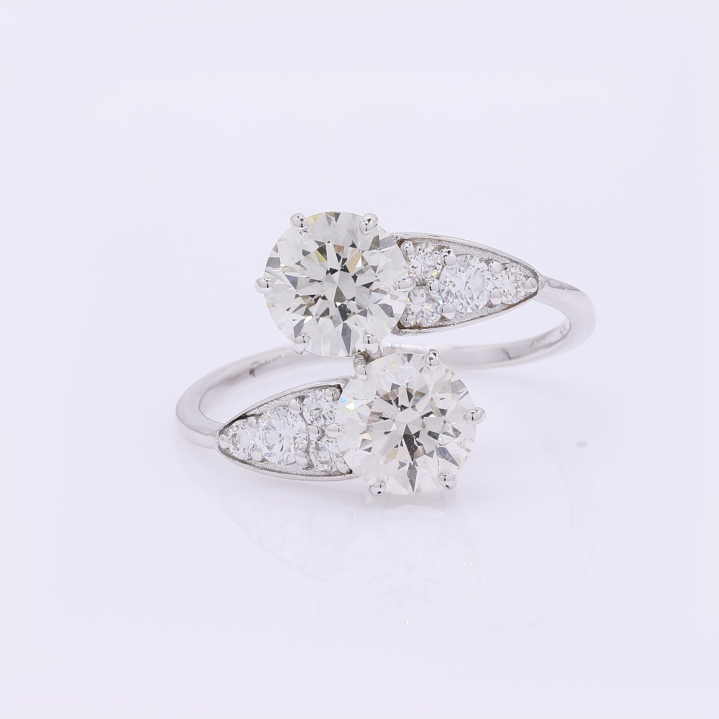 2.22 Carats Lab Grown Diamond 14K Gold Ring