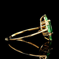 1.01 Ct Marquise Emerald 14K Gold Ring