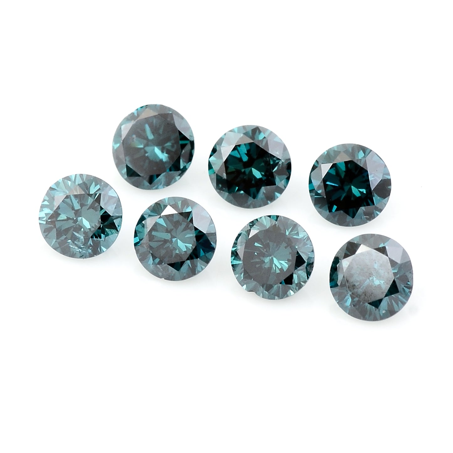 0.61 Blue Diamond Round Loose Gemstone