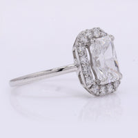 2.40 Carats Lab Grown Diamond 950 Platinum Ring