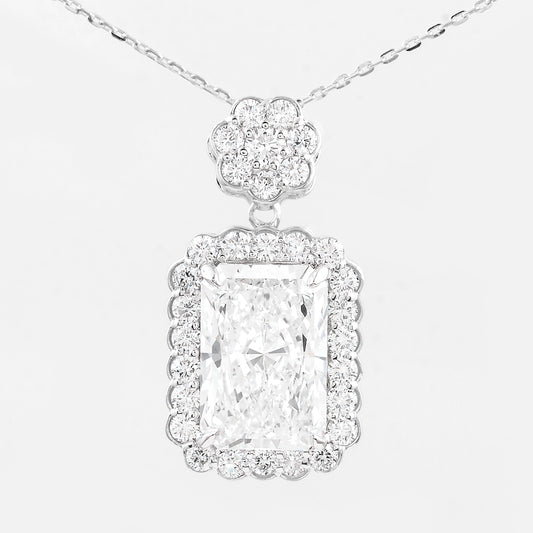 4.88 Carats Lab Grown Diamond 14K Gold Pendant