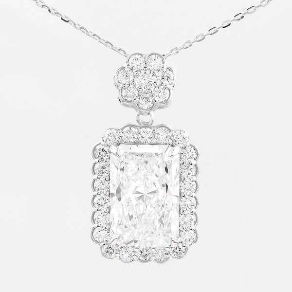 4.88 Carats Lab Grown Diamond 14K Gold Pendant