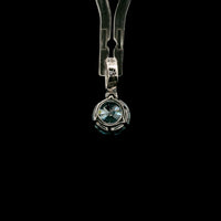 1.71 Carats Blue Lab Grown Diamond 14K Gold Pendant