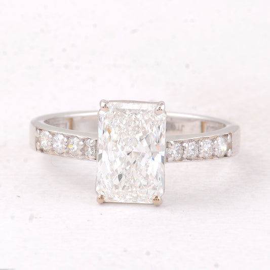 2.26 Carats Lab Grown Diamond 14K Gold Ring