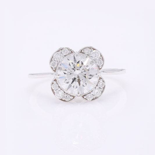 2.31 Carats Lab Grown Diamond 14K Gold Ring
