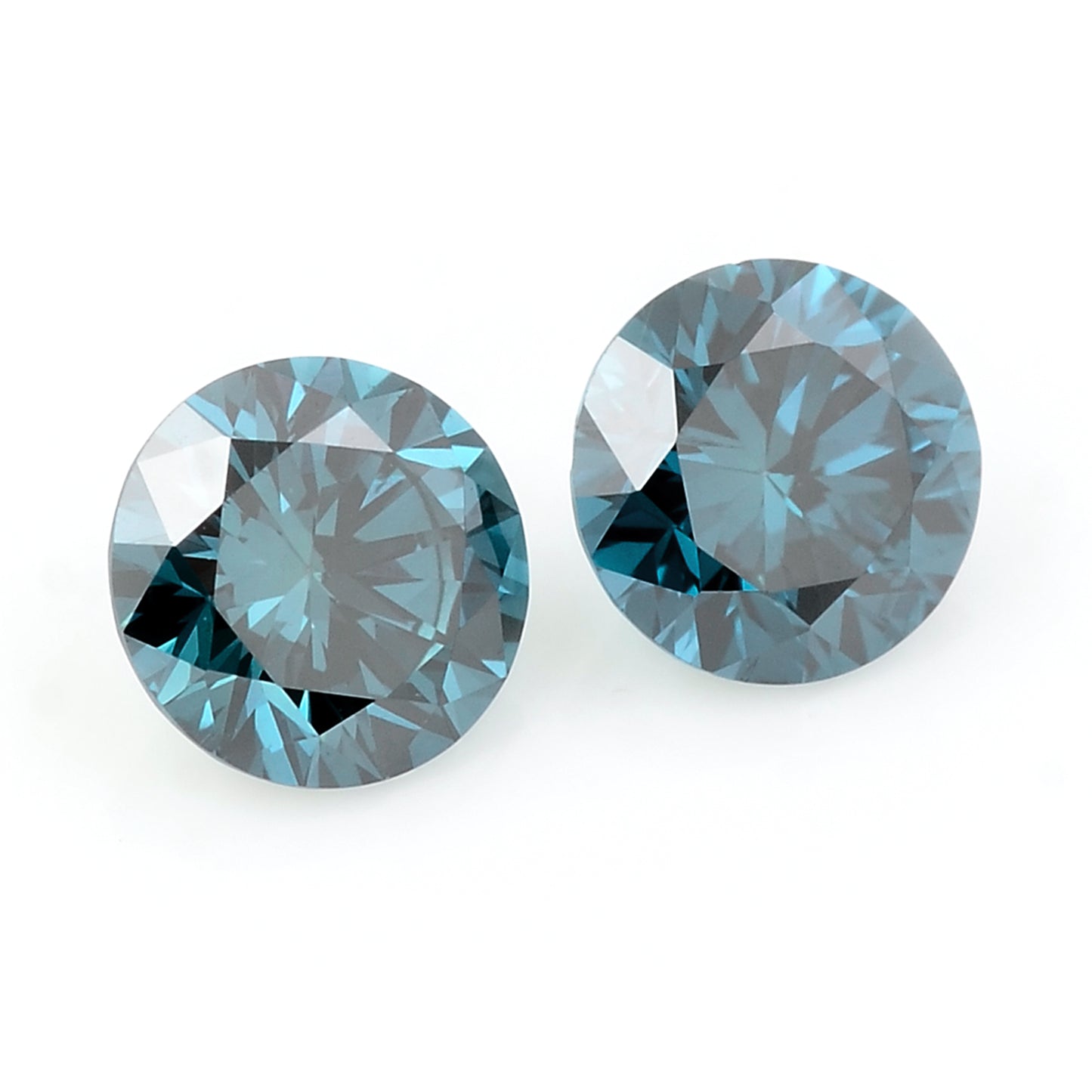 0.43 Blue Diamond Round Loose Gemstone