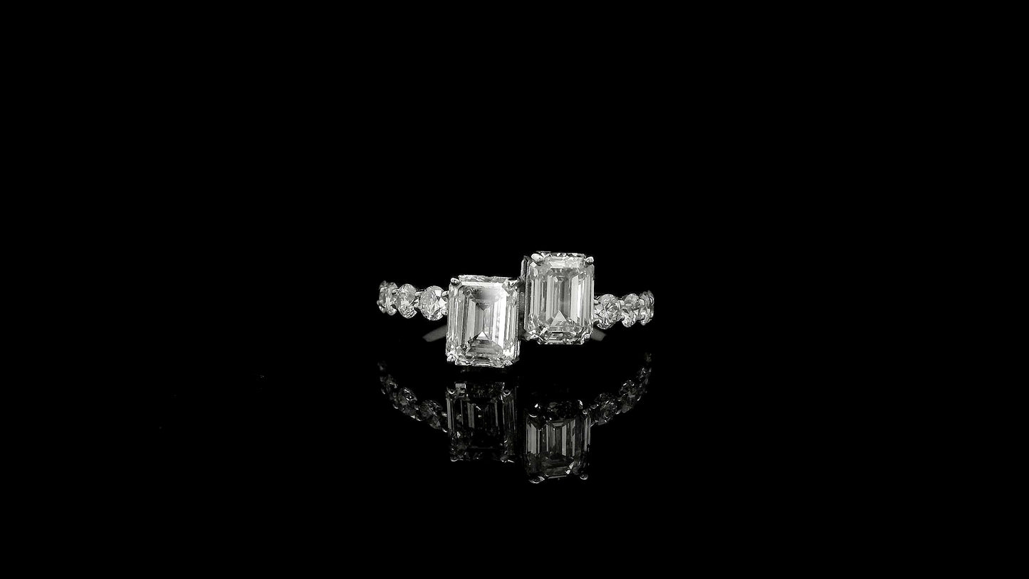 2.64 Carats Lab Grown Diamond 14K Gold Ring