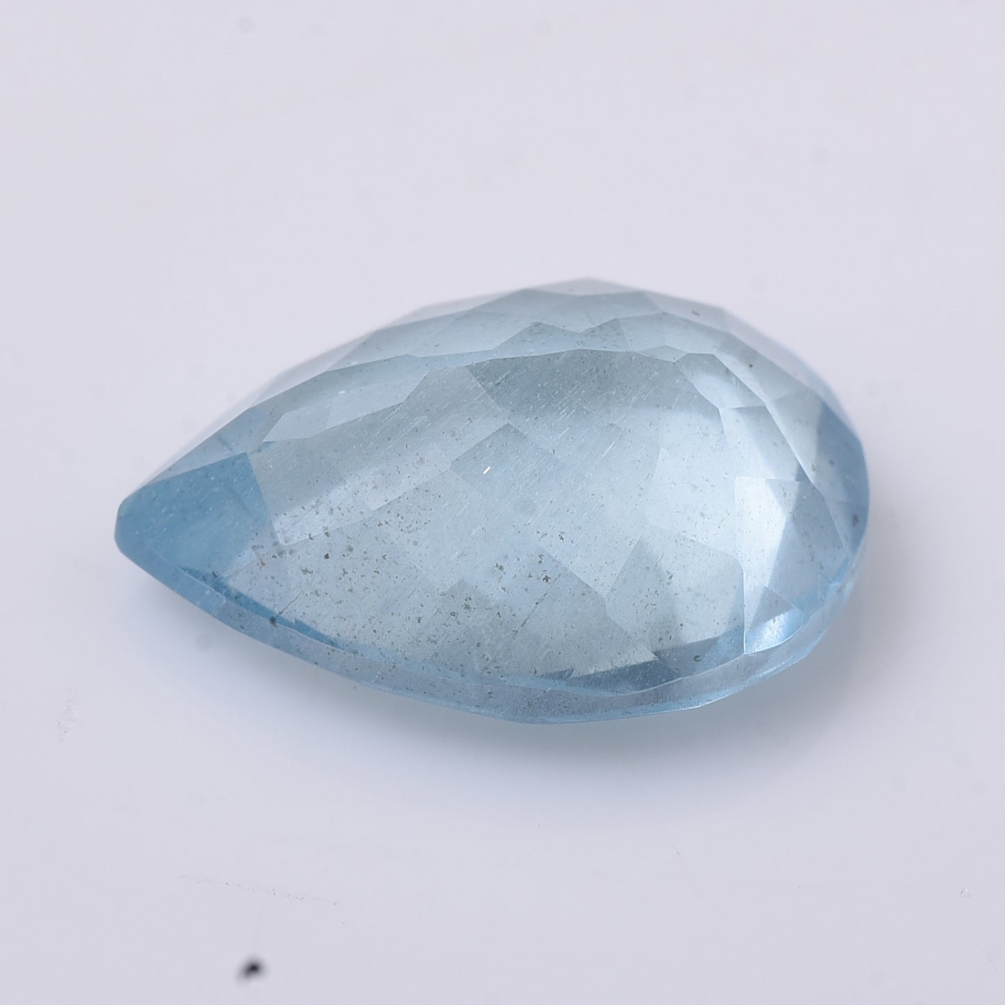 5.82 Natural Beryl Aquamarine Pear Mixed Cut Gemstone