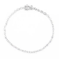 4.39 Carats Lab Grown Diamond 14K Gold Bracelet