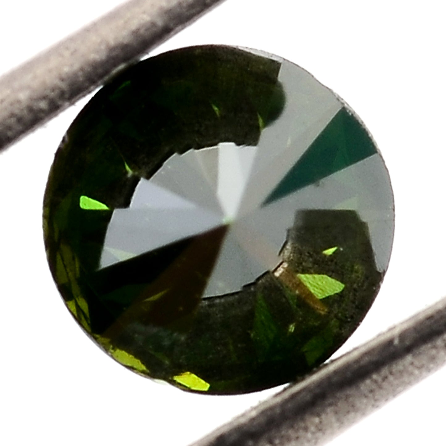 0.65 Green Diamond Round Loose Gemstone