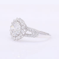 2.79 Carats Lab Grown Diamond 14K Gold Ring