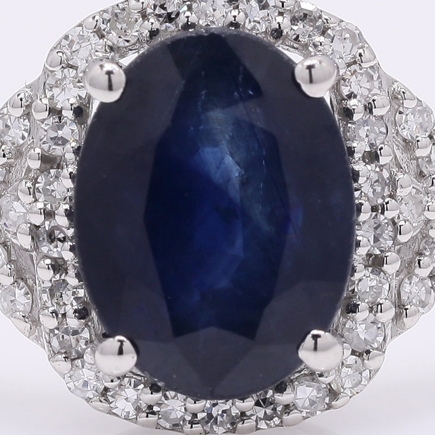 1.87 Ct Oval Mixed Cut Natural Sapphire 950 Platinum Ring