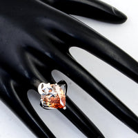 12.78 Ct Cubic Zirconia 925 Sterling Silver Ring