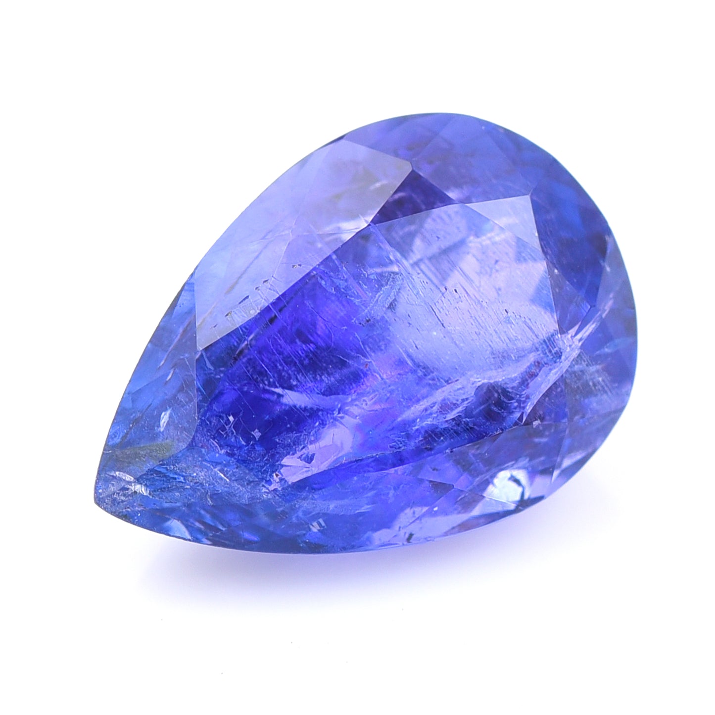 6.82 Natural Zoisite Tanzanite Pear Mixed Cut Gemstone