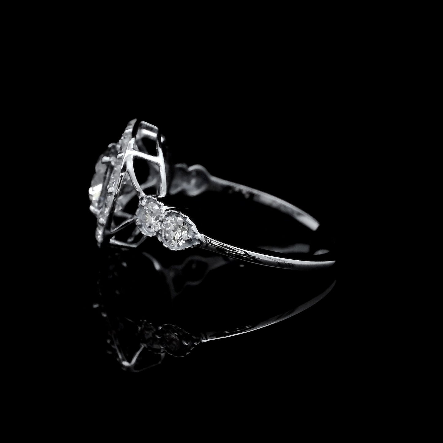 1.98 Carats Lab Grown Diamond 14K Gold Ring
