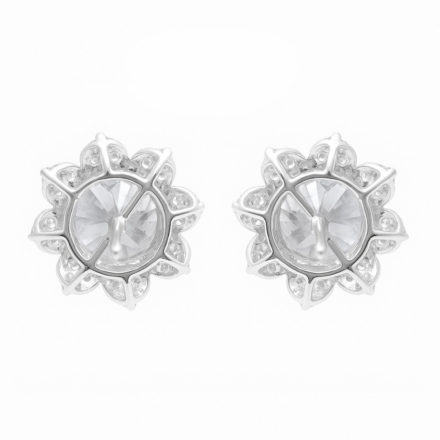 3.77 Carats Lab Grown Diamond 14K Gold Earrings