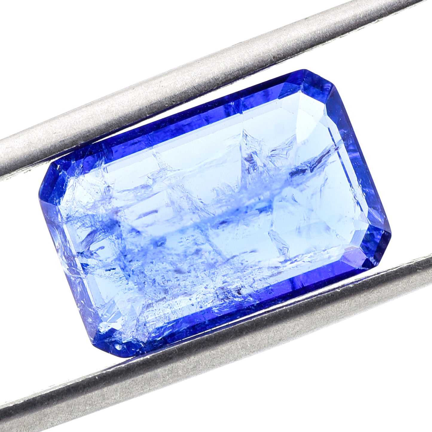 8.04 Natural Zoisite Tanzanite Emerald Cut Gemstone