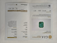 4.72 Ct Octagonal Step Cut Natural Beryl Emerald 18K Gold Ring