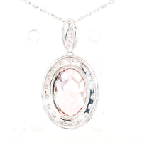 3.22 Carats Pink Lab Grown Diamond 14K Gold Pendant
