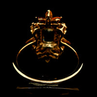 1.66 Ct Octagon Multi Sapphire 14K Gold Ring