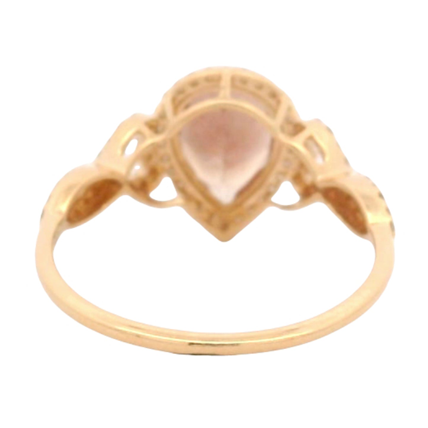 1.65 Ct Pear Oregon Sunstone 14K Gold Ring