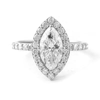 2.14 Carats Lab Grown Diamond 950 Platinum Ring