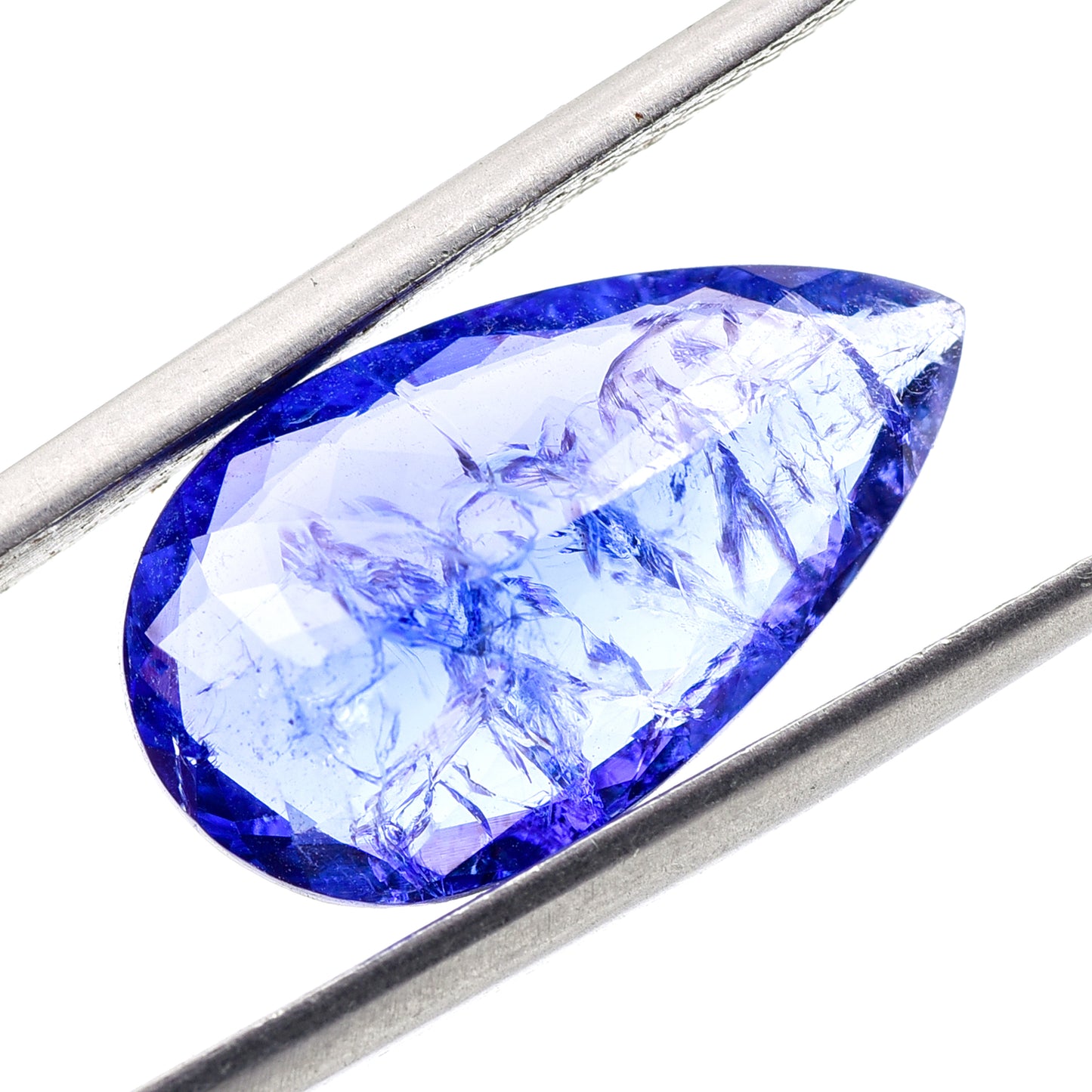 8.57 Natural Zoisite Tanzanite Pear Mixed Cut Gemstone