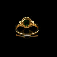 1.61 Ct Octagon Step Cut Natural Emerald 14K Gold Ring
