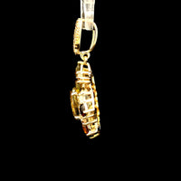 2.82 Ct Oval Tourmaline 14K Gold Pendant