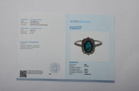 1.44 Ct Oval Mixed Cut Natural Emerald 14K Gold Ring