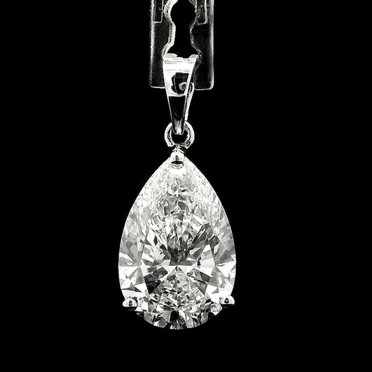 4.47 Carats Lab Grown Diamond 14K Gold Pendant