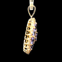 2.58 Ct Round Tanzanite 14K Gold Pendant