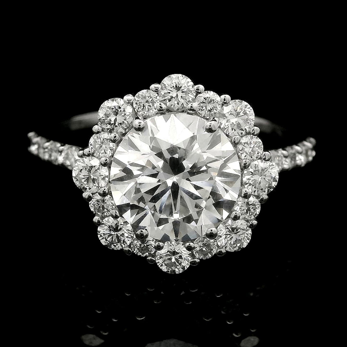 2.72 Carats Lab Grown Diamond 14K Gold Ring