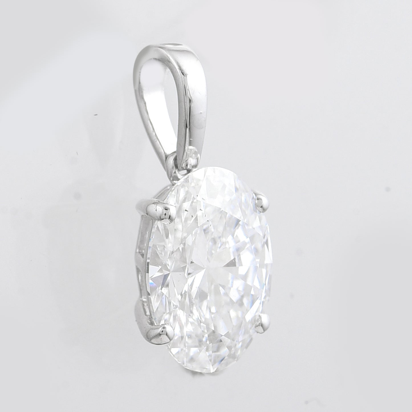 2.06 Carats Lab Grown Diamond 14K Gold Pendant