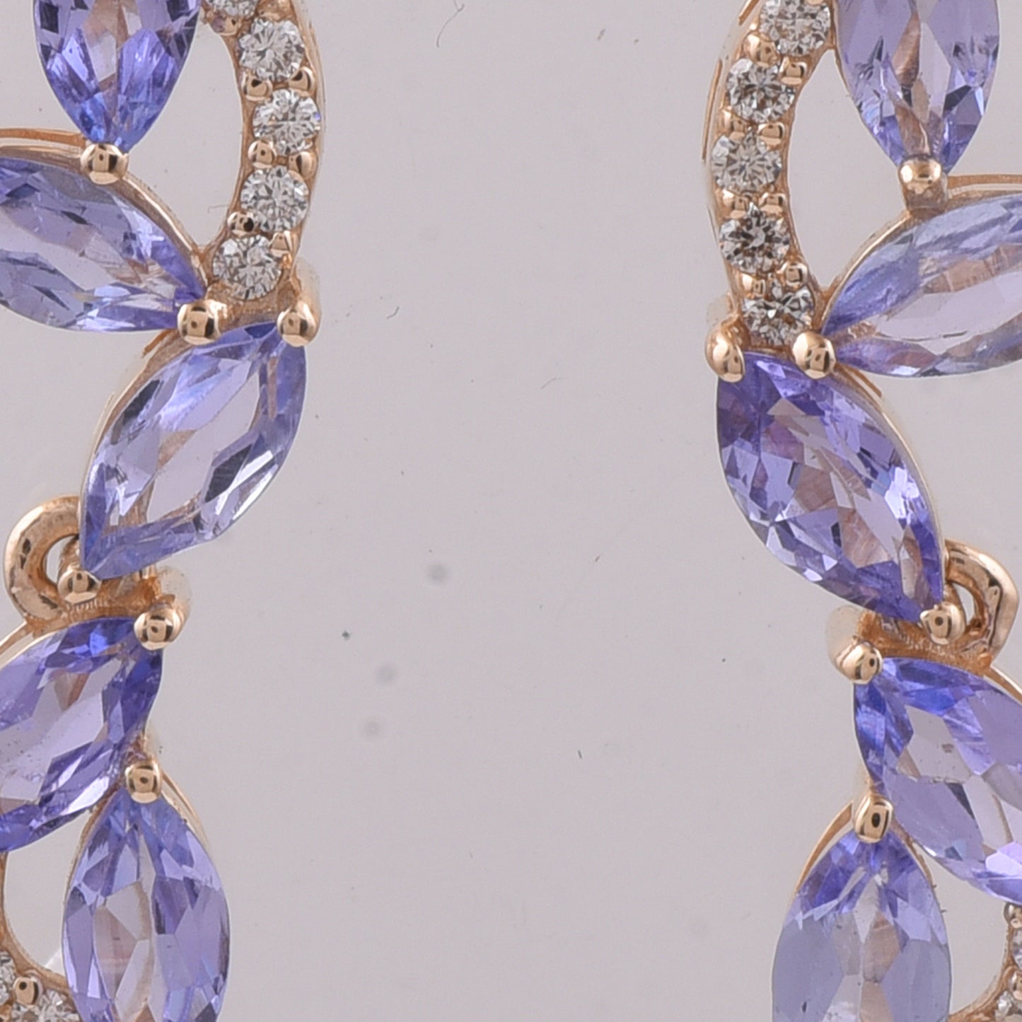 1.50 Ct Marquise Natural Tanzanite 14K Gold Earrings