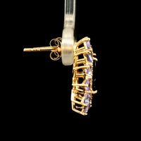 2.94 Ct Pear Tourmaline 14K Gold Earrings