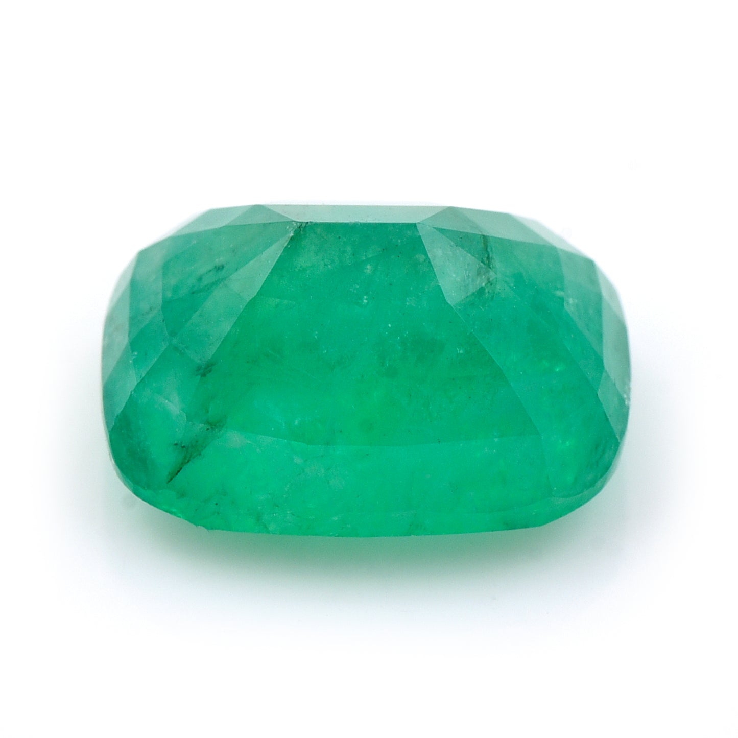 6.37 Natural Beryl Emerald Rectangular Cushion Mixed Cut Gemstone