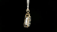 8.98 Ct Cushion Natural Aquamarine 14K Gold Pendant
