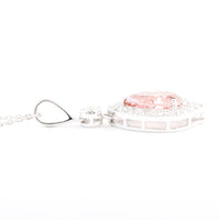 2.04 Carats Pink Lab Grown Diamond 14K Gold Pendant