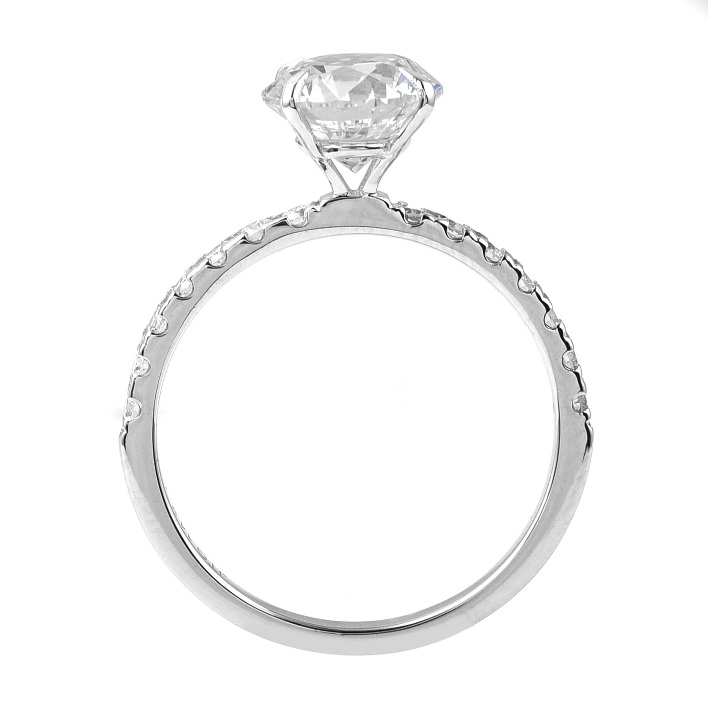2.23 Carats Lab Grown Diamond 14K Gold Ring