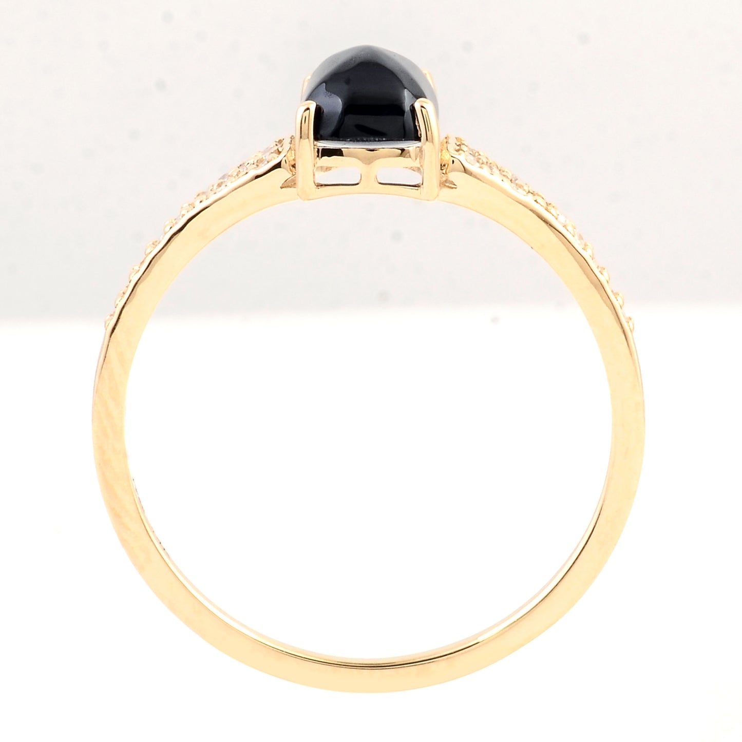 1.41 Carats Natural Corundum Sapphire 14K Gold Ring