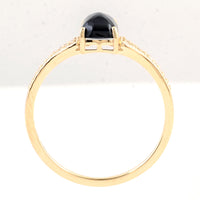 1.41 Carats Natural Corundum Sapphire 14K Gold Ring