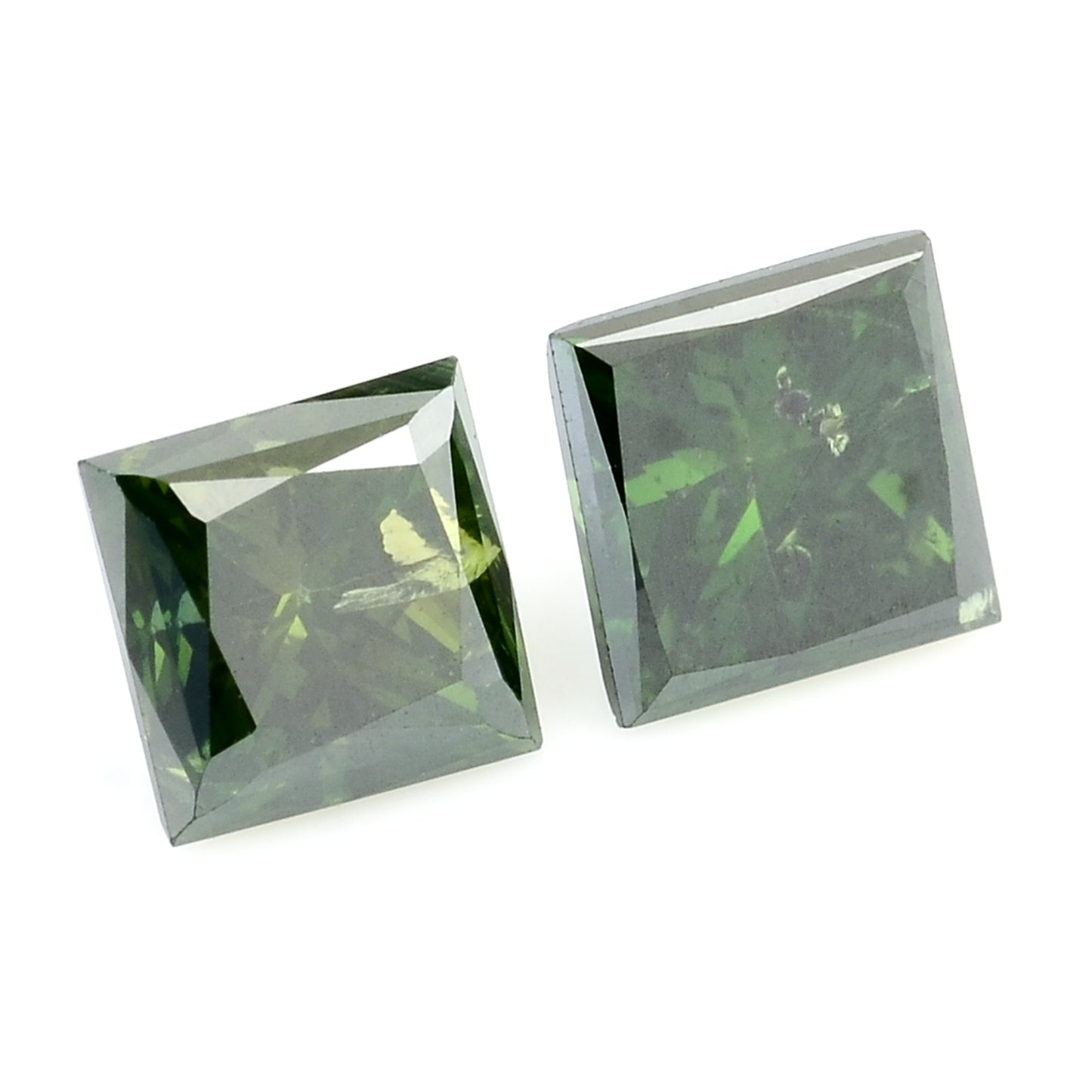 0.58 Green Diamond Sqaure Loose Gemstone