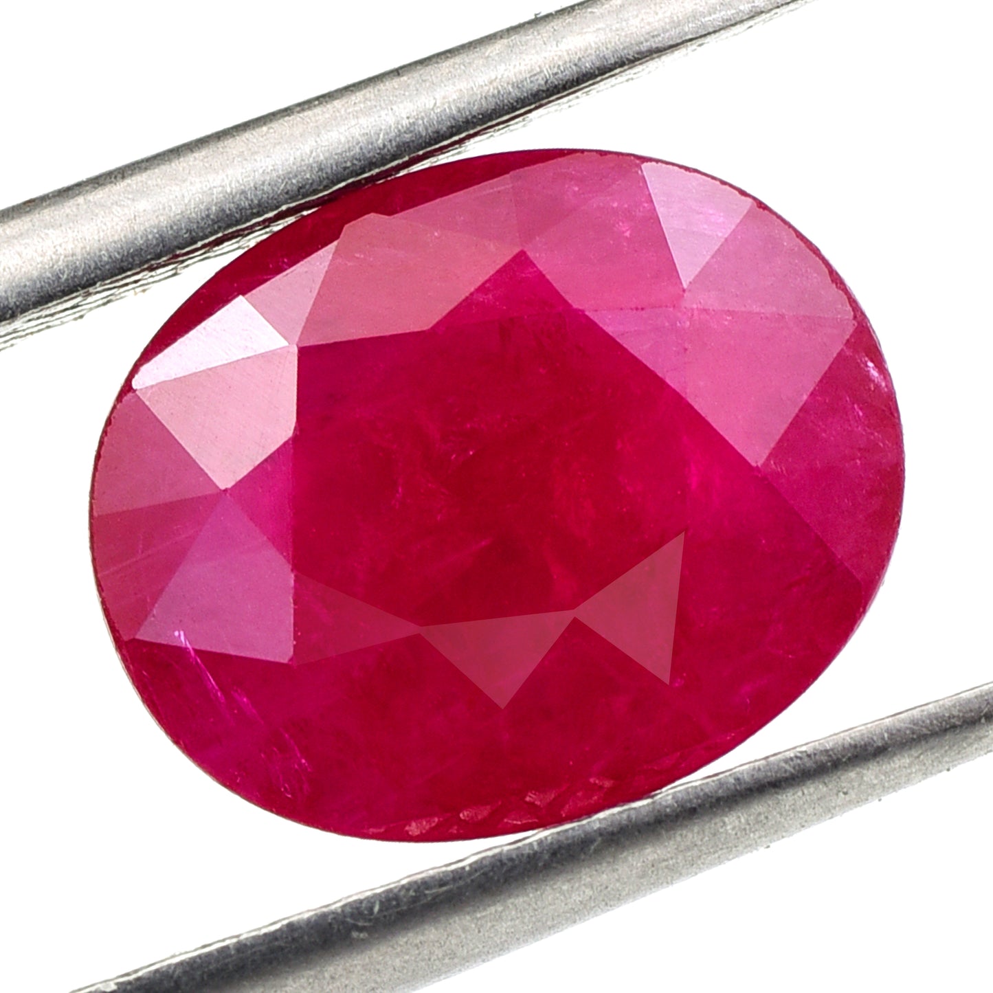 3.09 Natural Corundum Ruby Oval Mixed Cut Gemstone