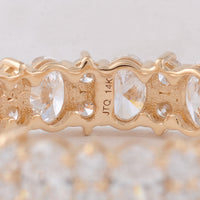 2.92 Carats Lab Grown Diamond 14K Gold Ring