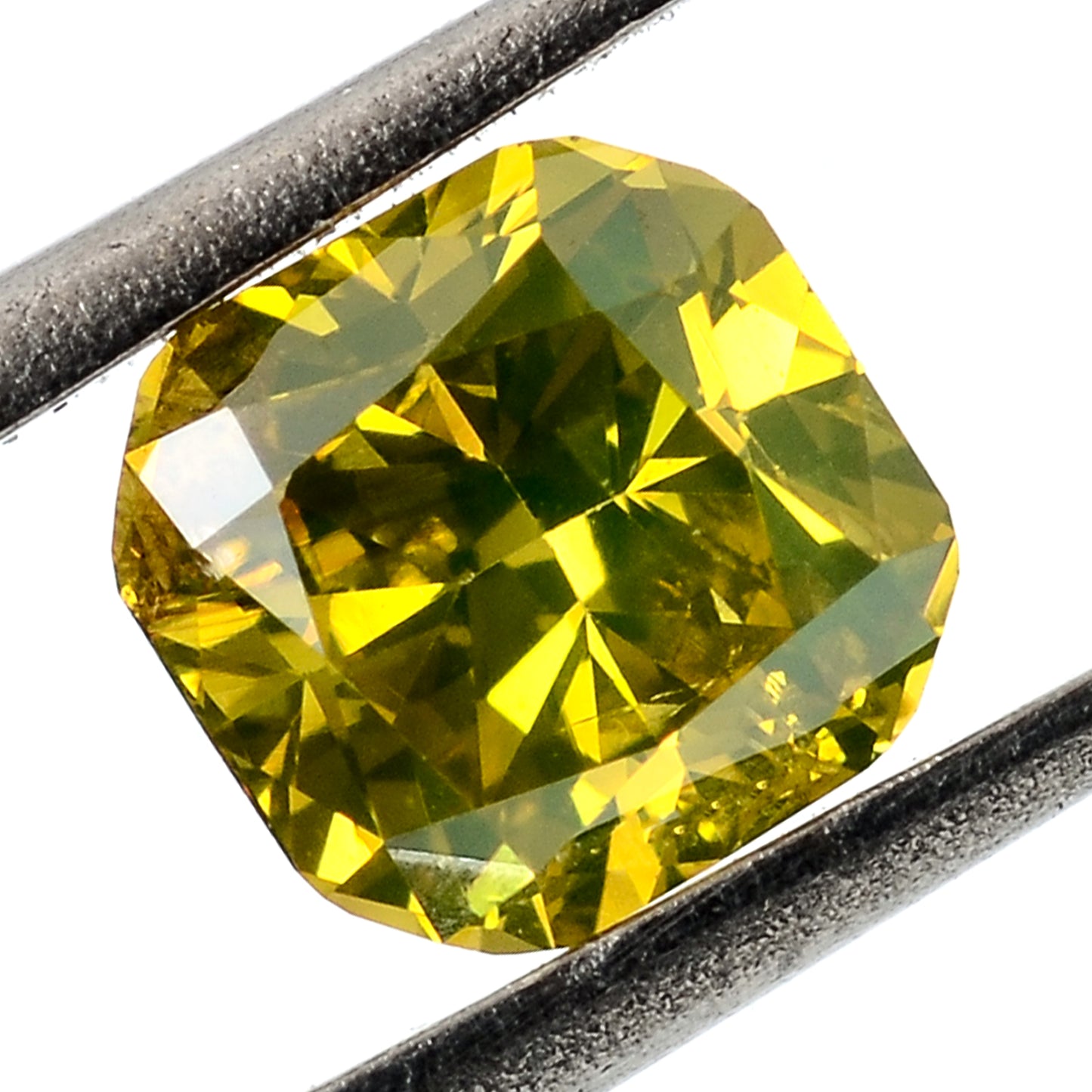 0.73 Carat Yellow Diamond Cushion Loose Gemstone