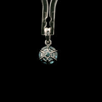 1.53 Carats Blue Lab Grown Diamond 14K Gold Pendant