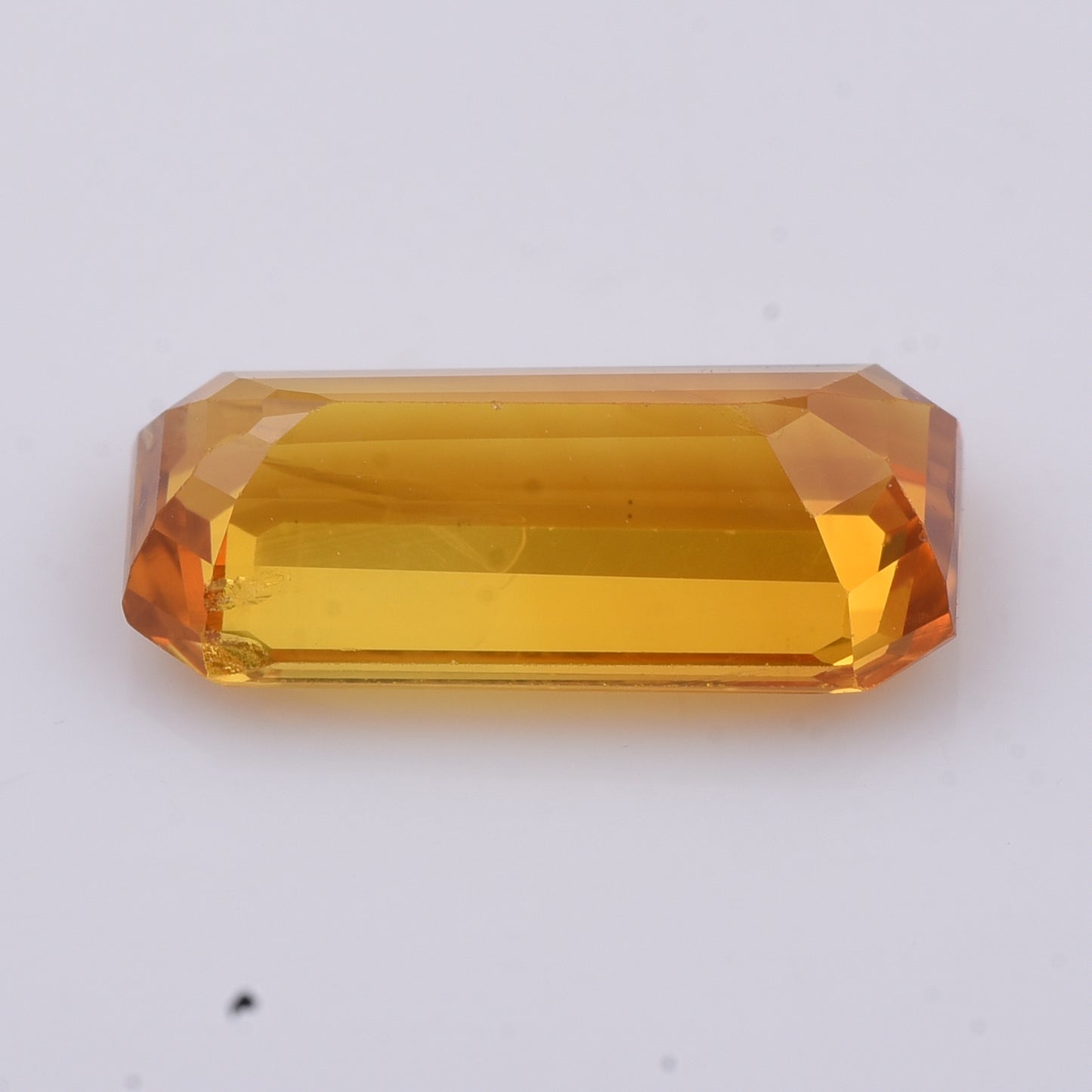 2.28 Natural Corundum Yellow Sapphire Emerald Cut Gemstone