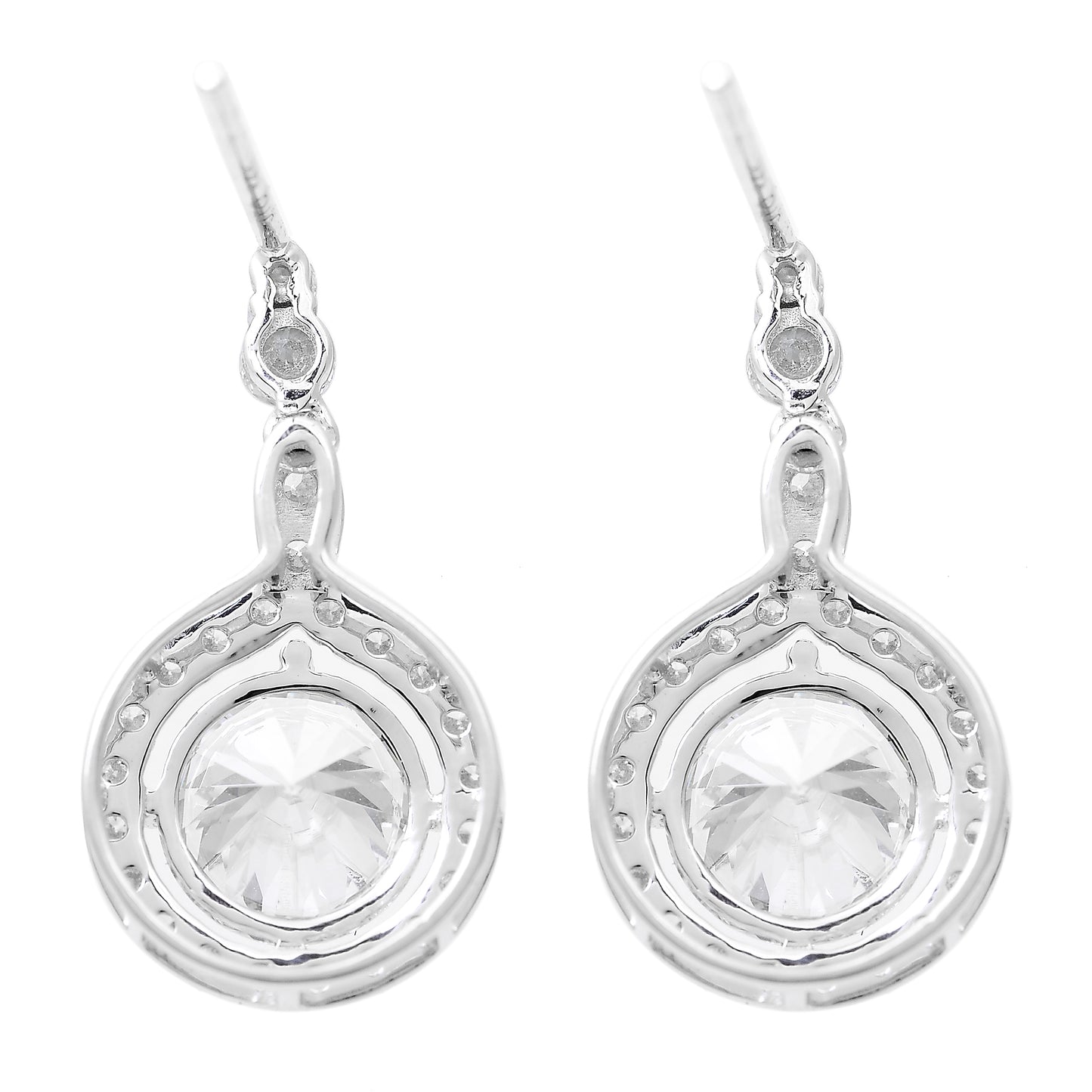 3.72 Carats Lab Grown Diamond 14K Gold Earrings